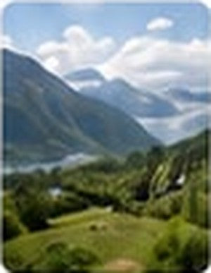 Mountain lake community served by atmospheric water generation