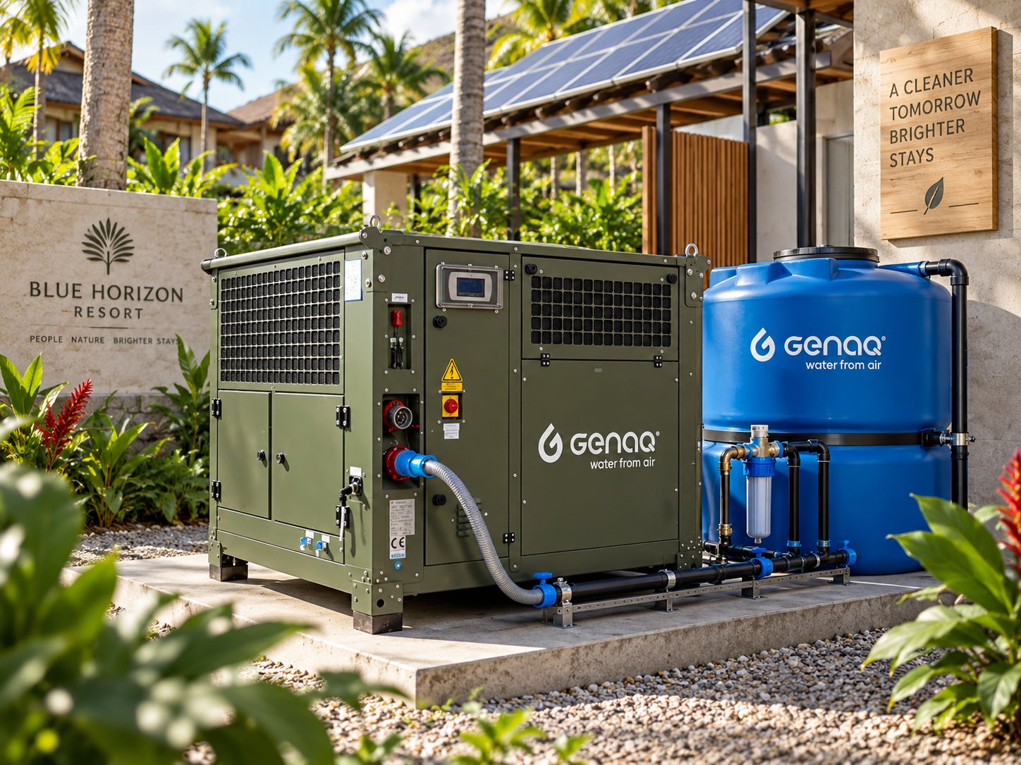 Large dual-module commercial atmospheric water generator for emergency readiness