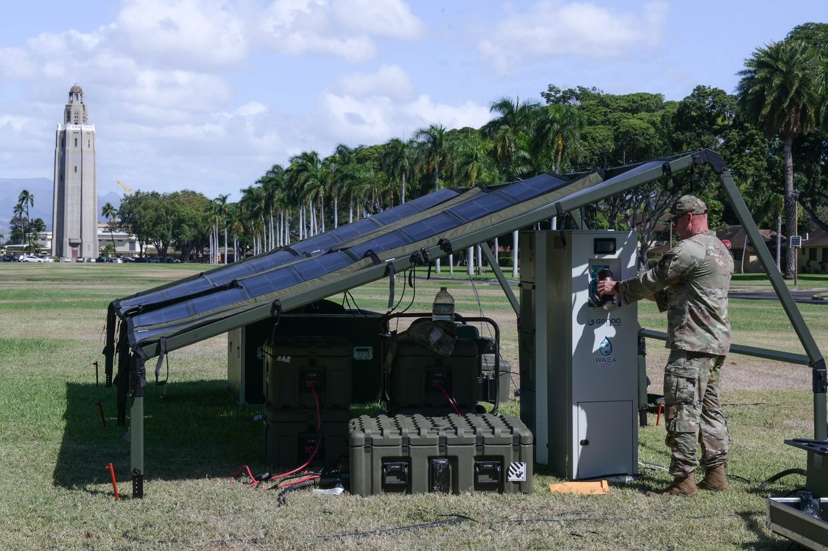 Air Force atmospheric water testing at Joint Base Pearl Harbor-Hickam